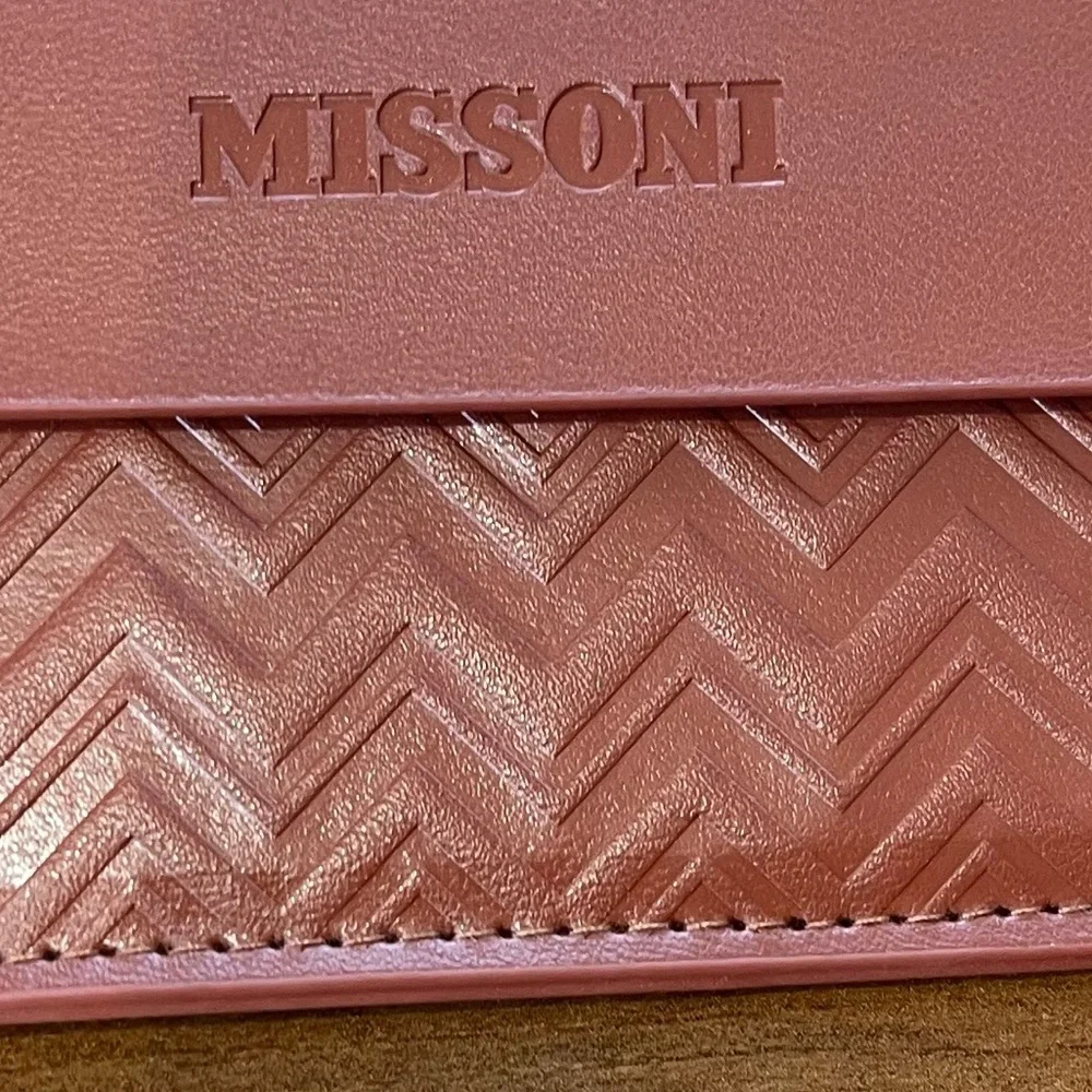 Missoni Brown Basketweave Glasses Case
